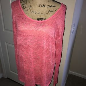 Walmart No Boundaries Pink Sheer Sweater
